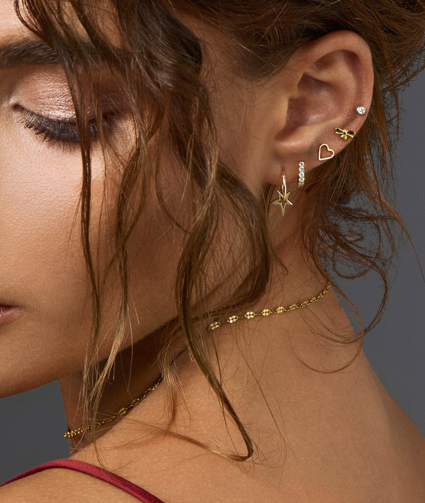 Mini Hoop Earrings. How to stack your earrings with Catherine Zoraida.