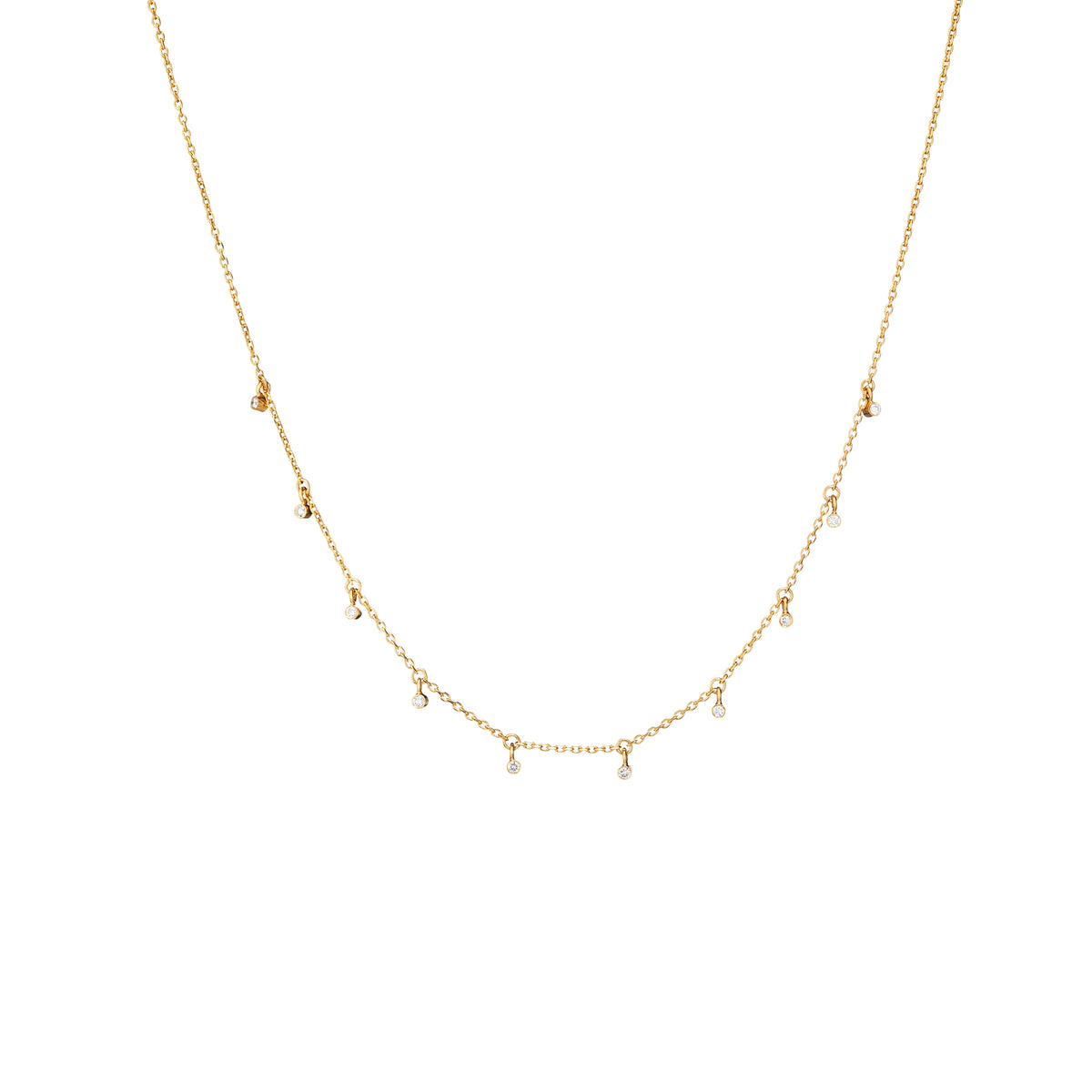 Gold Starry Night Cosmic Necklace