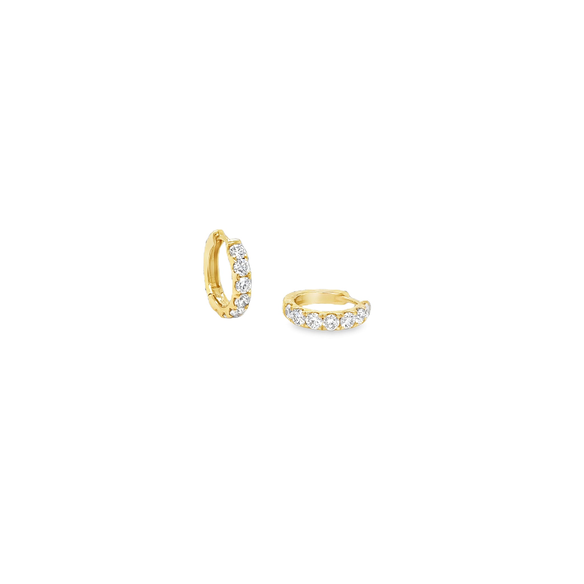 18ct Gold and Diamond Hoop Earrings – Catherine Zoraida
