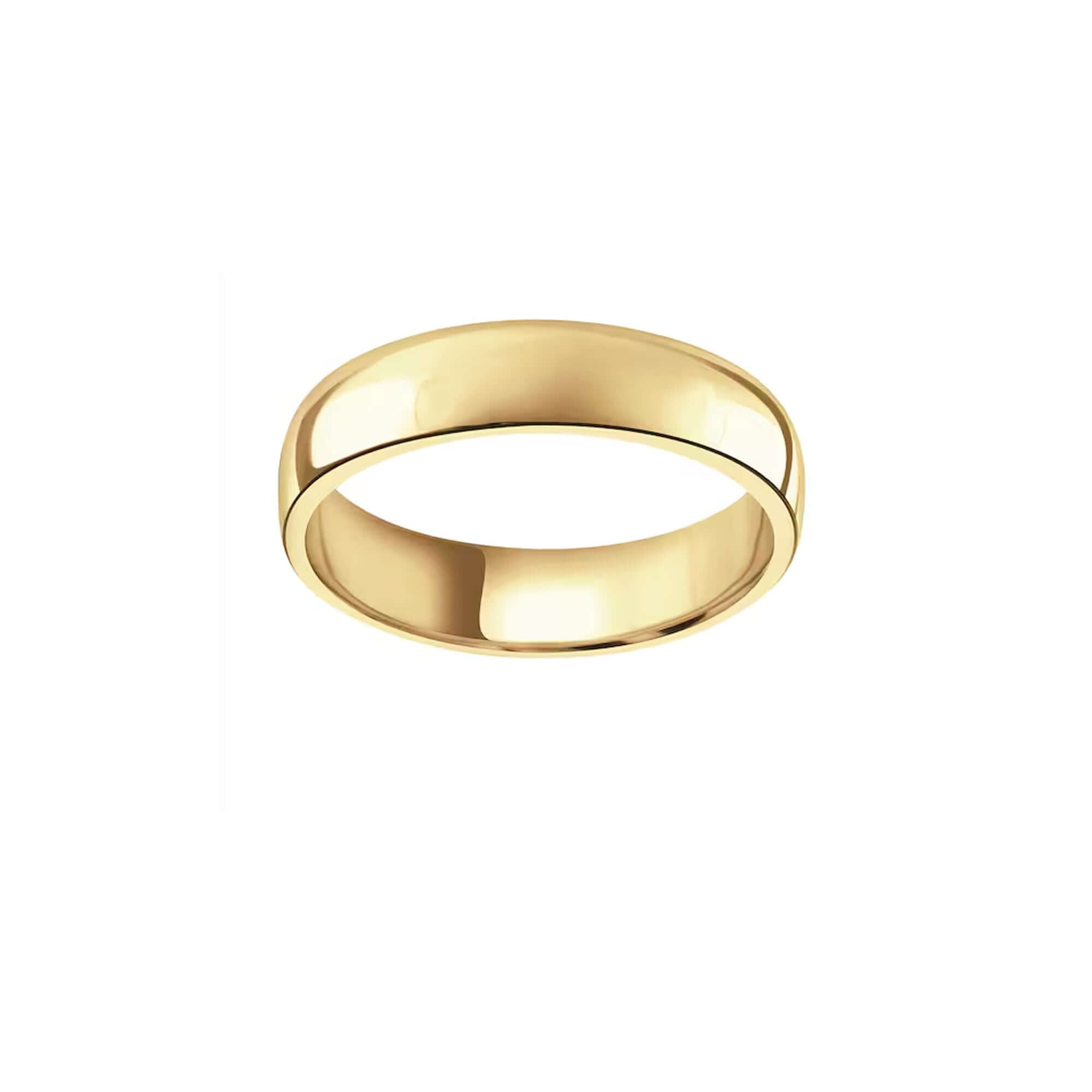 18ct Gold Court Wedding Ring 4 mm