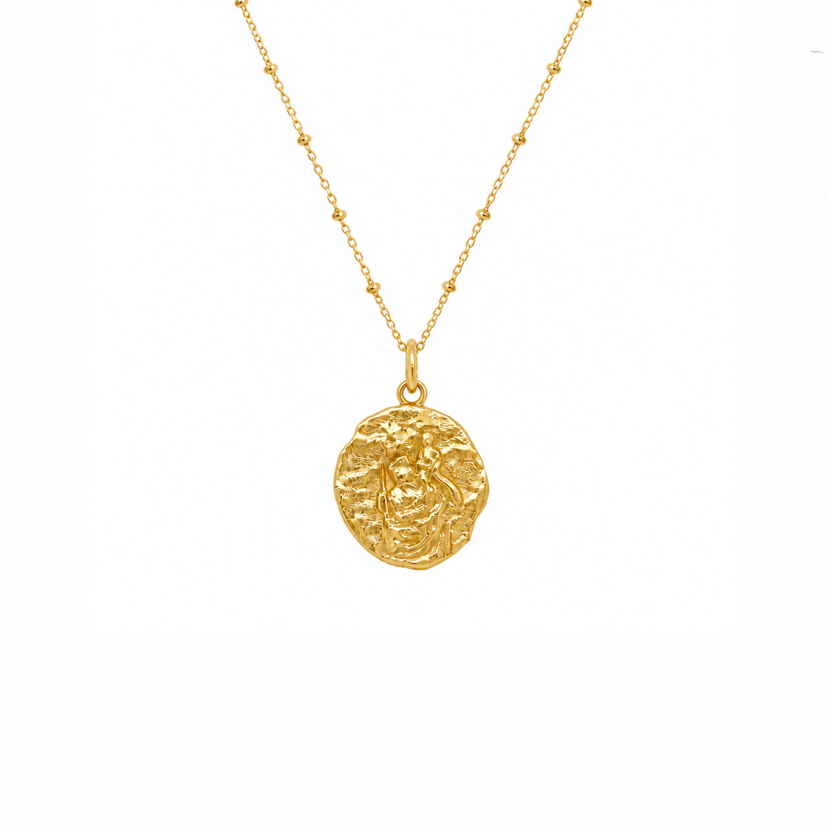 Gold St Christopher Pendant