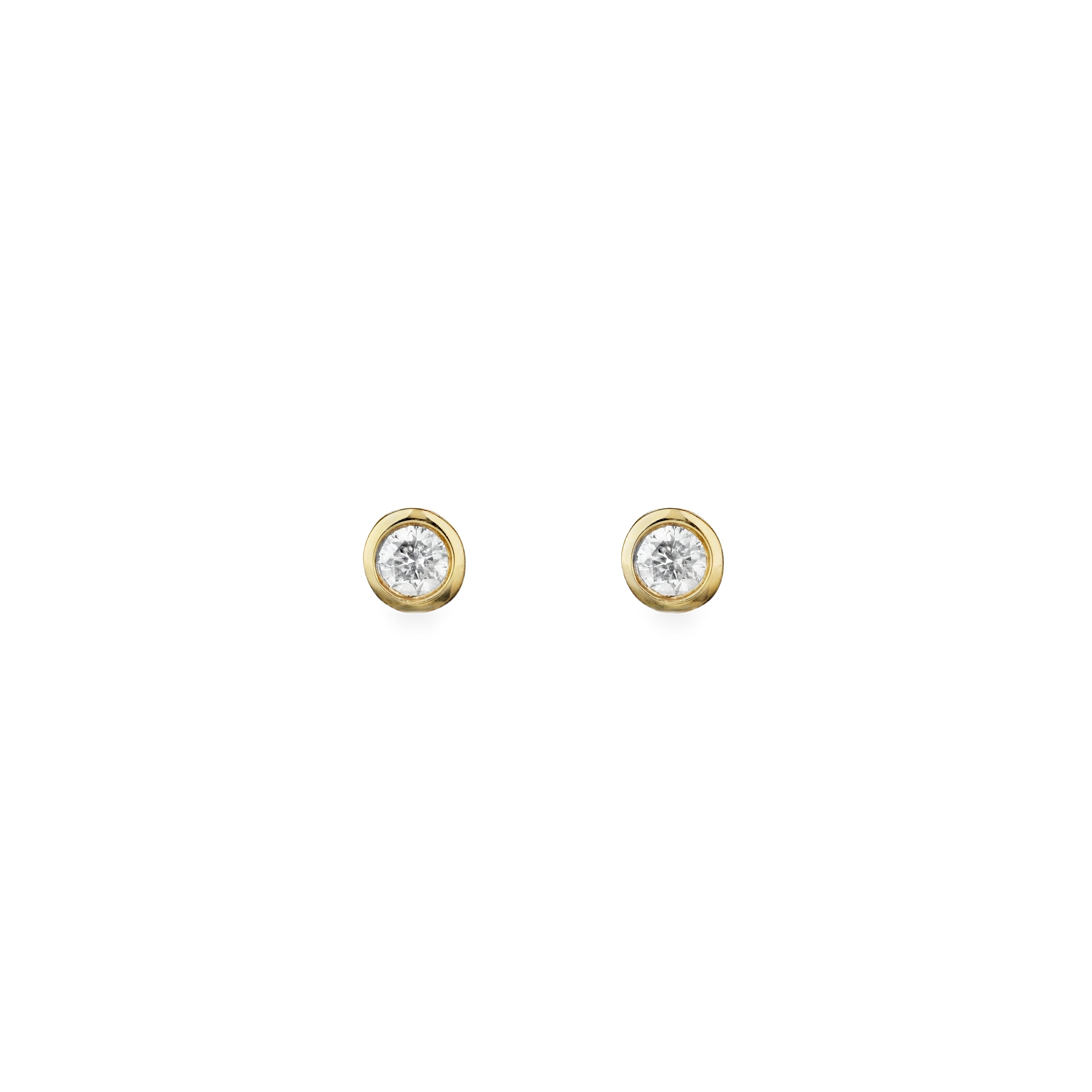 9ct Solid Monroe Stud Earrings