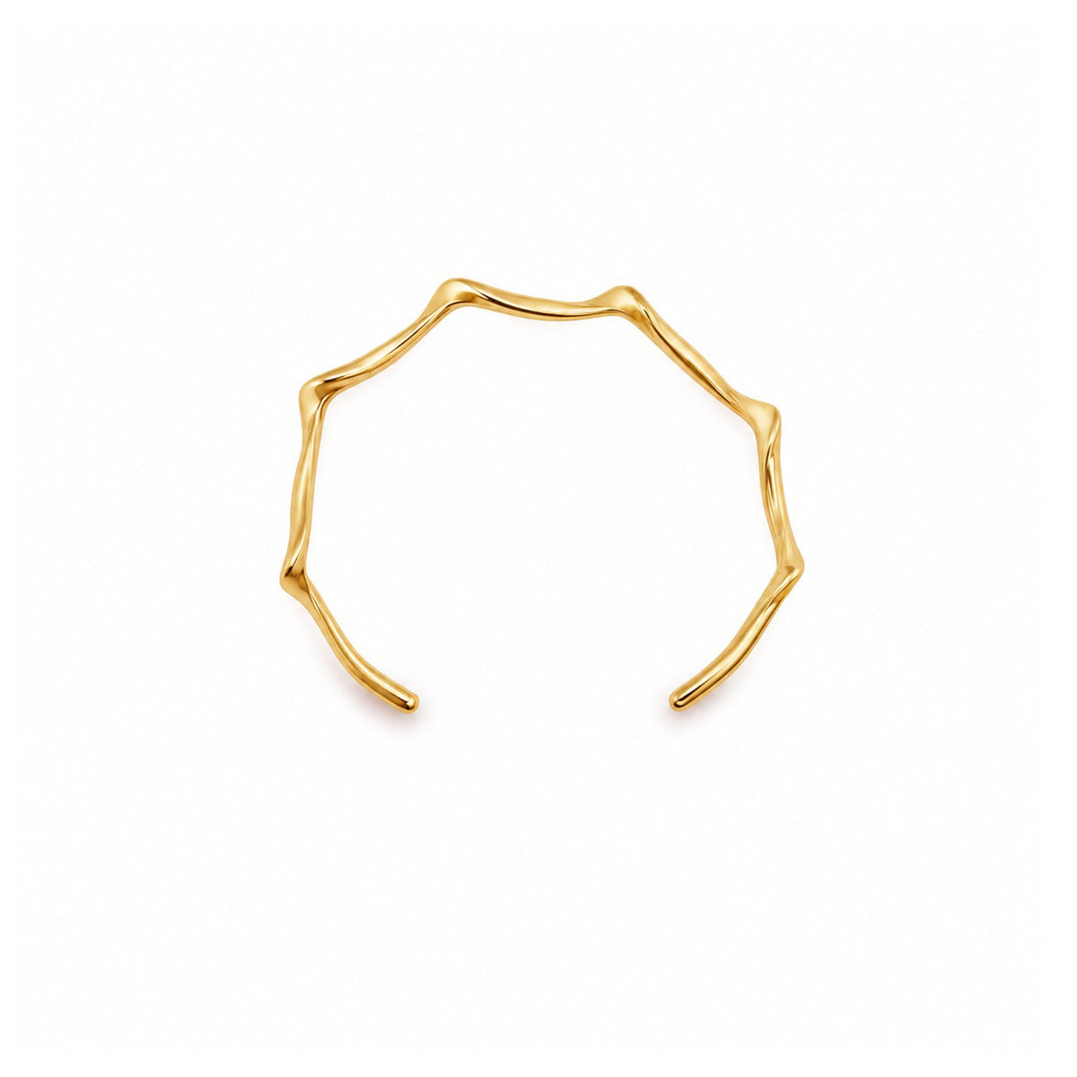 Gold Ripple Cuff