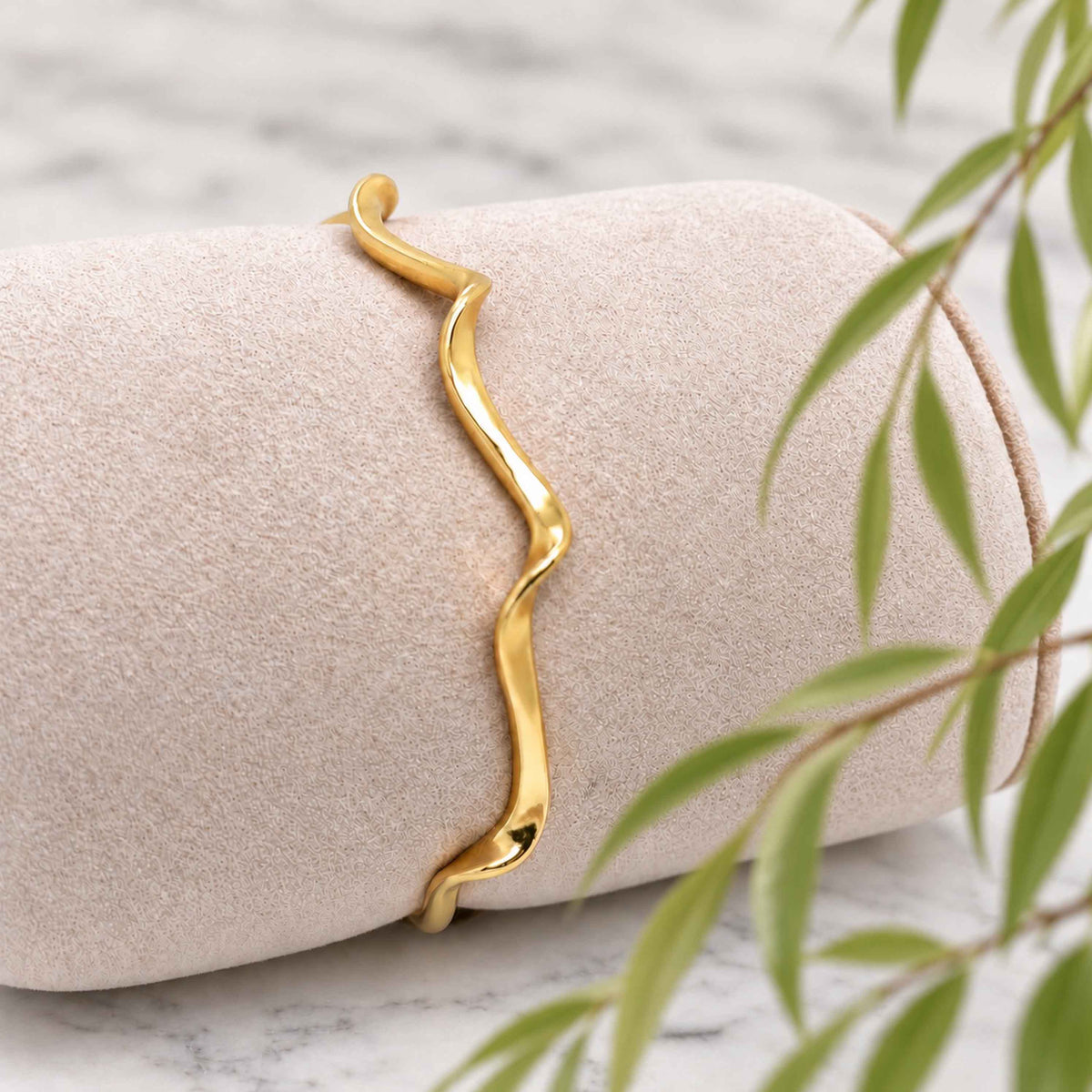 Gold Ripple Cuff
