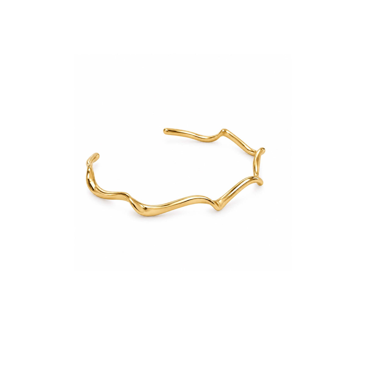 Gold Ripple Cuff