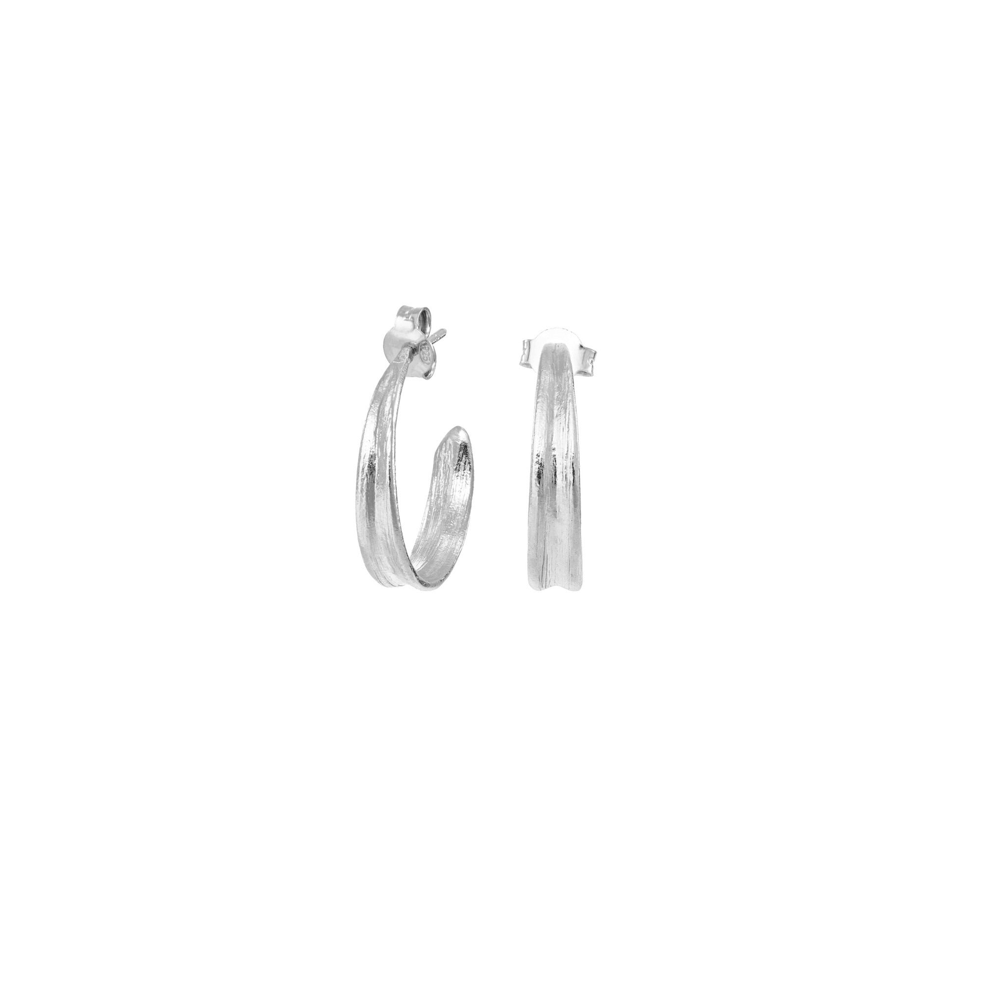 Blade Grass Hoop Earrings