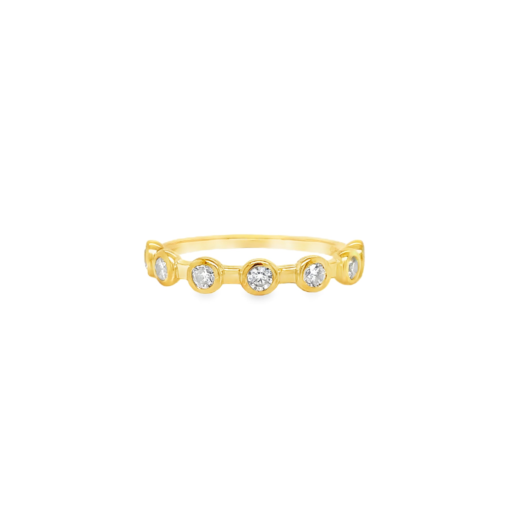 Gold Star Dust Ring featuring shimmering design with sparkling stones in 18ct gold plated silver.