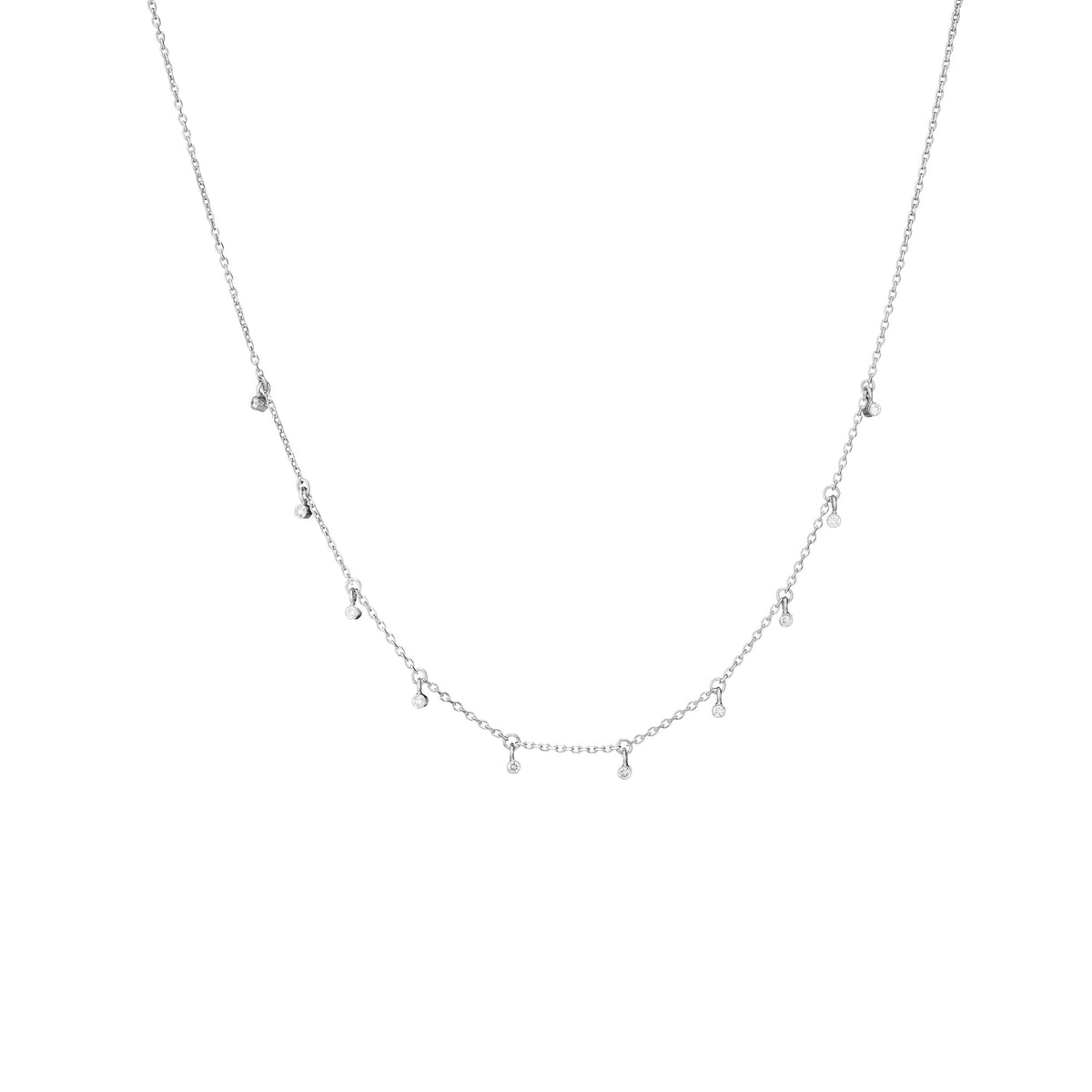 Silver Starry Night Cosmic Necklace