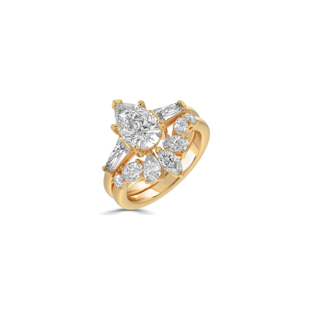 Diamond Engagement & Wedding Ring Set