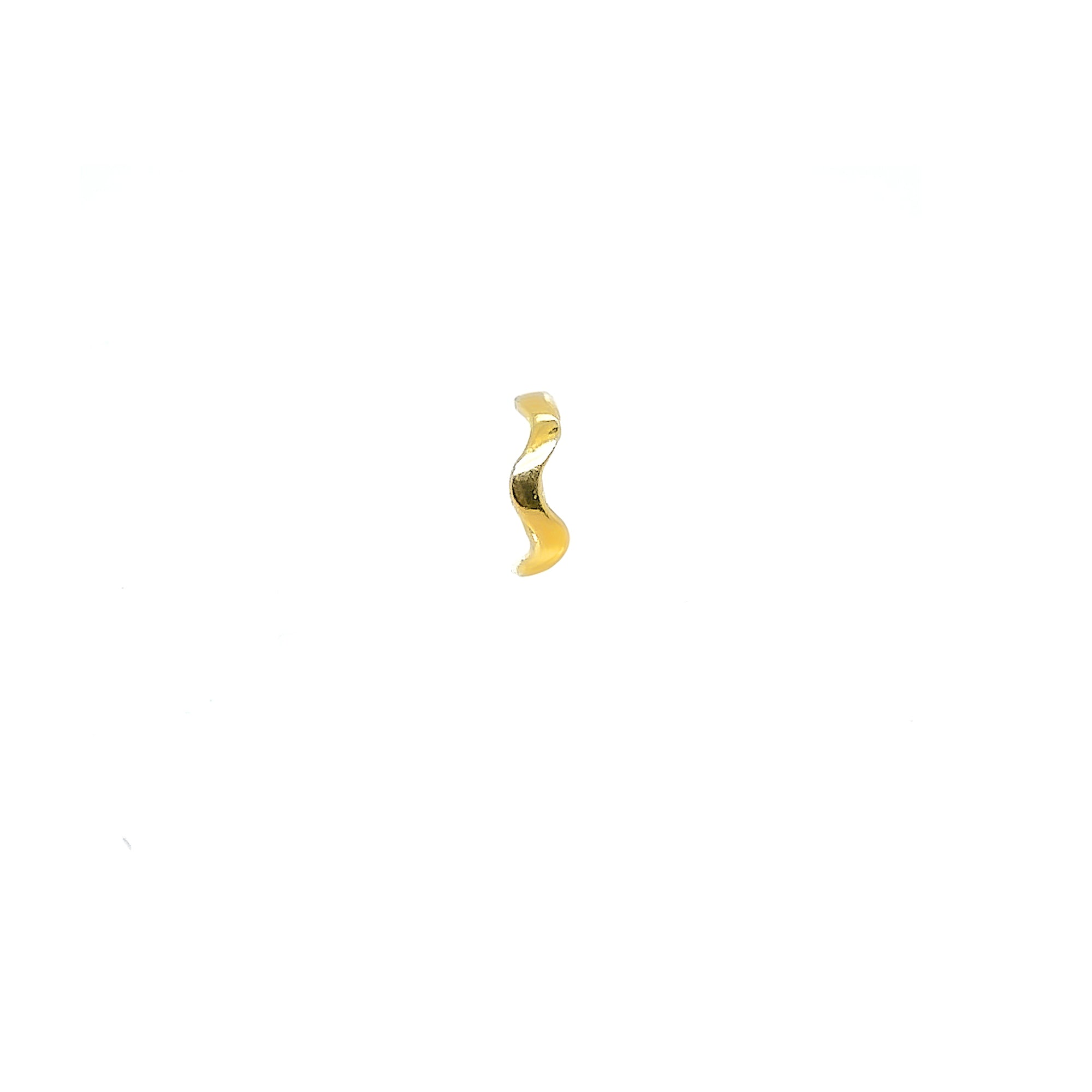 Gold Wave Ear Cuff, a stylish gold ear cuff with a graceful wave design, perfect for a chic look.
