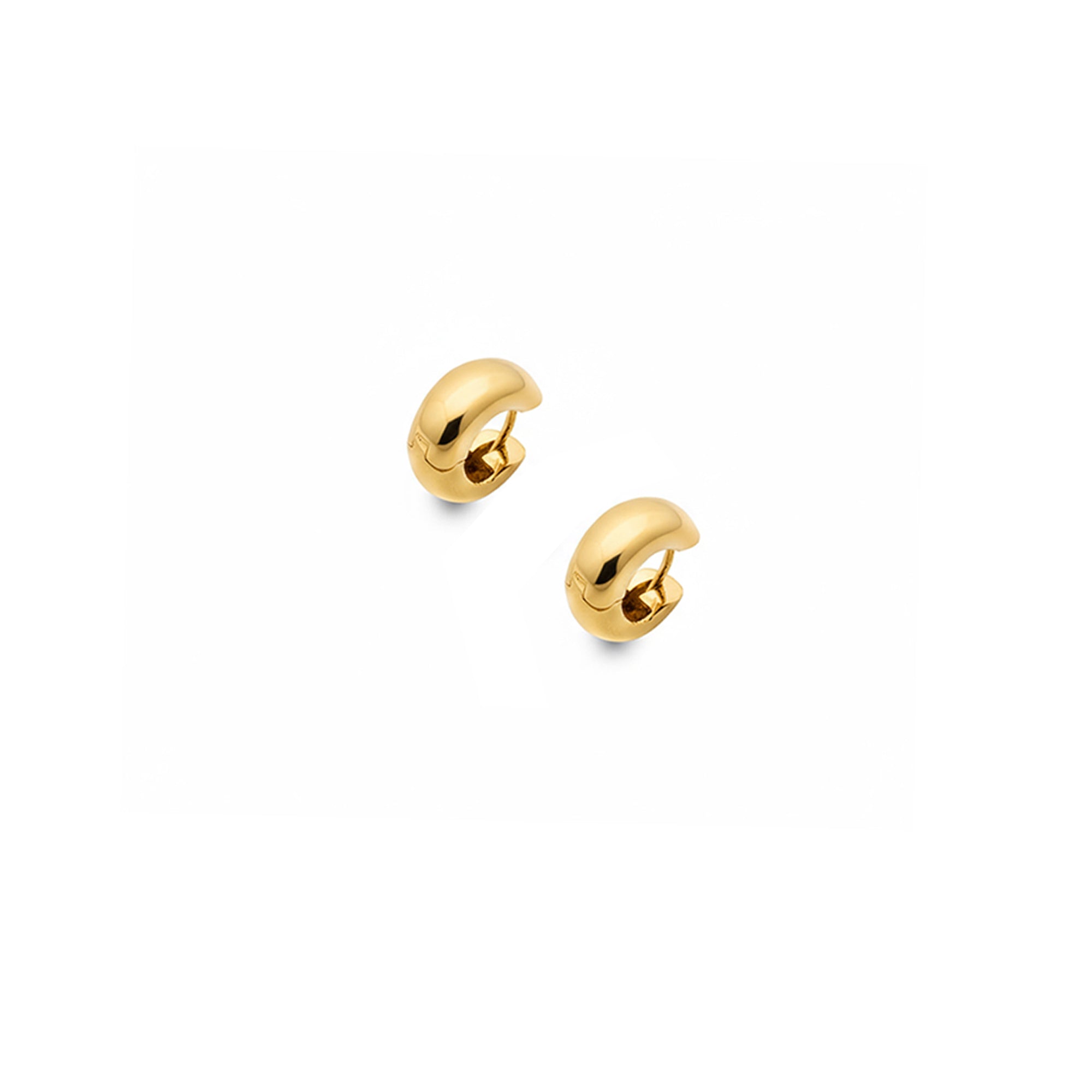 Chunky Huggie Hoop Earrings