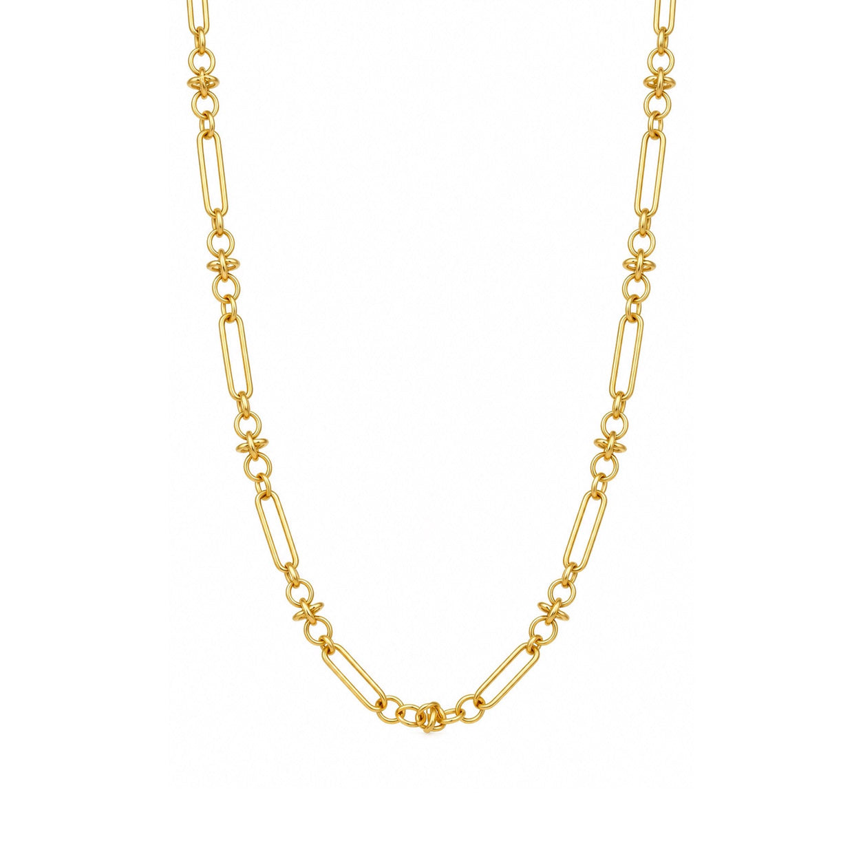 Gold Forget-Me-Knot Chain Necklace