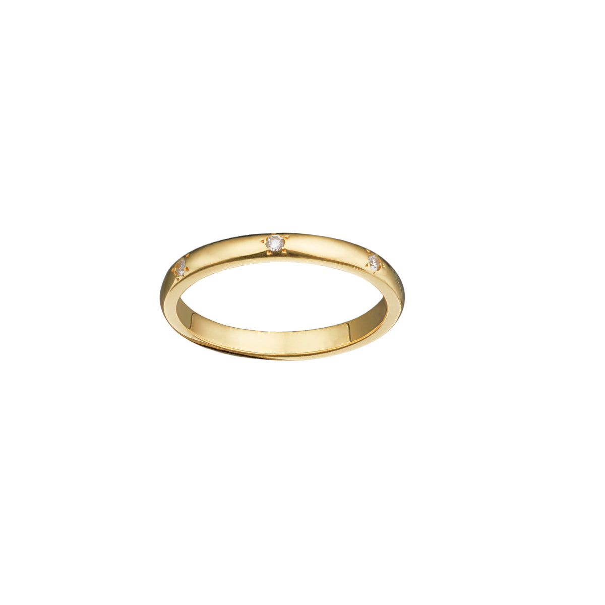 9ct Gold and Diamond Star Set Ring featuring a unique diamond star-like setting.
