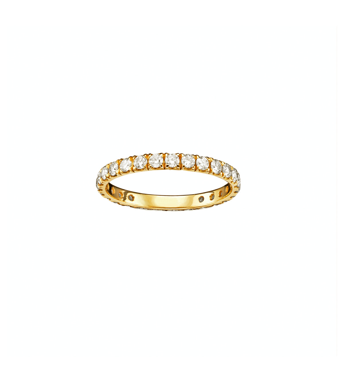 9ct Diamond Undercut Eternity Ring