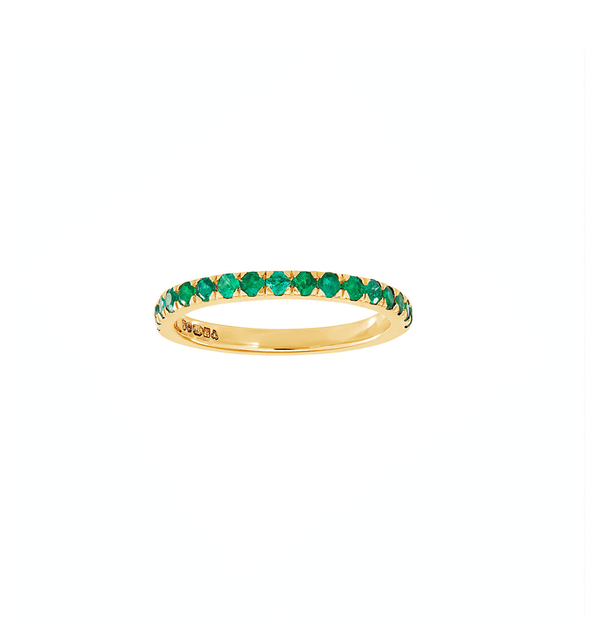 9ct Emerald Eternity Ring