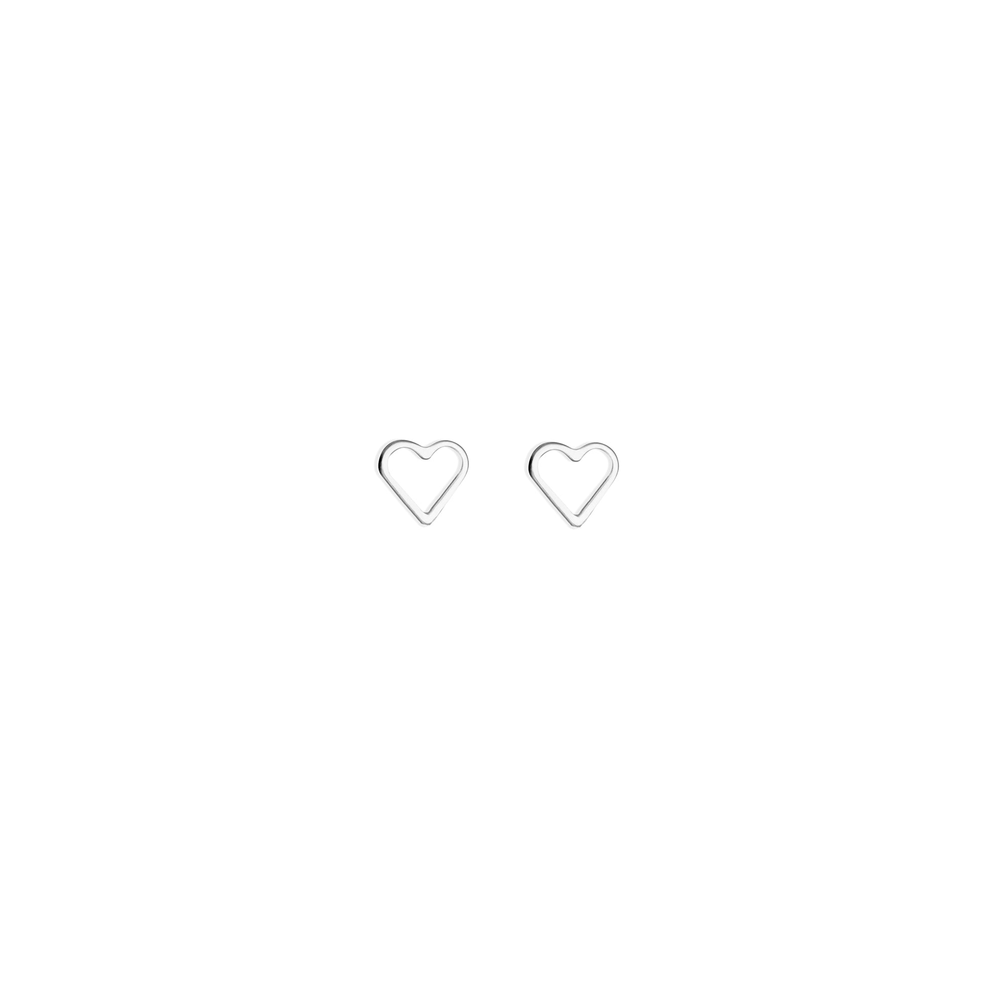 Love Heart Stud Earrings
