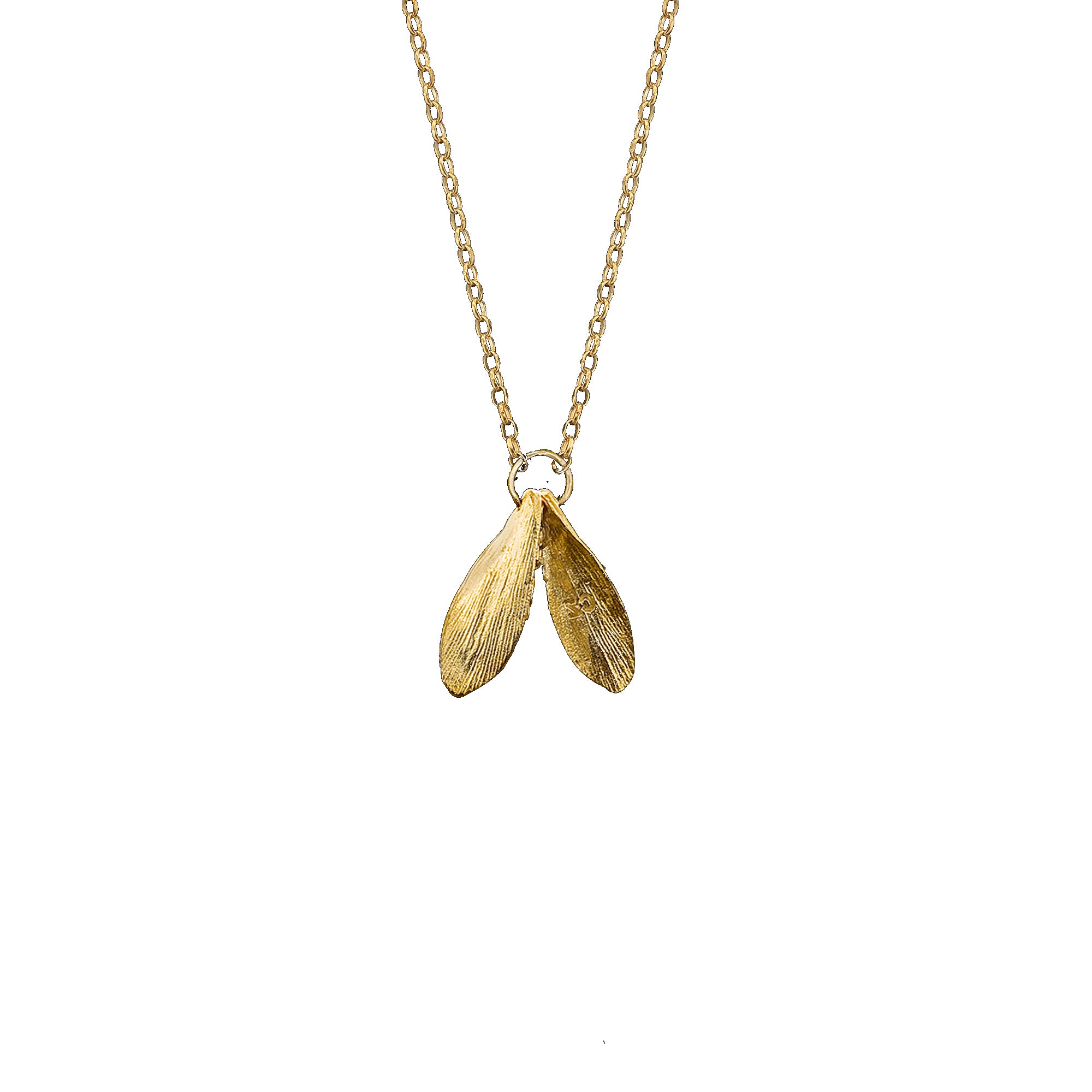 Mini Double Leaf Pendant