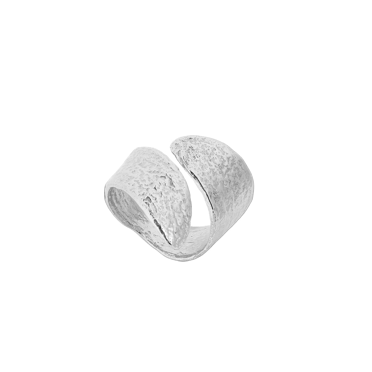 Silver Mistle Kiss Ring